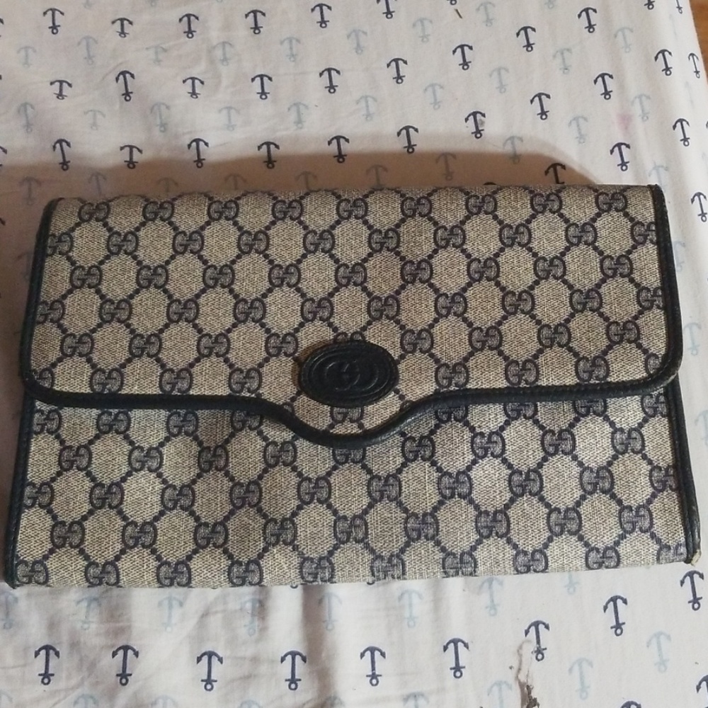 SOLD! Navy & Grey Gucci Bag
